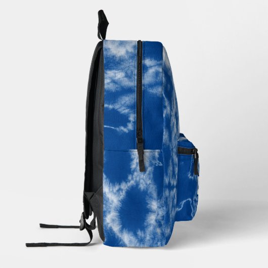 Gepersonaliseerde blauwe stropdas kleurstof bedrukte rugzak (Links)