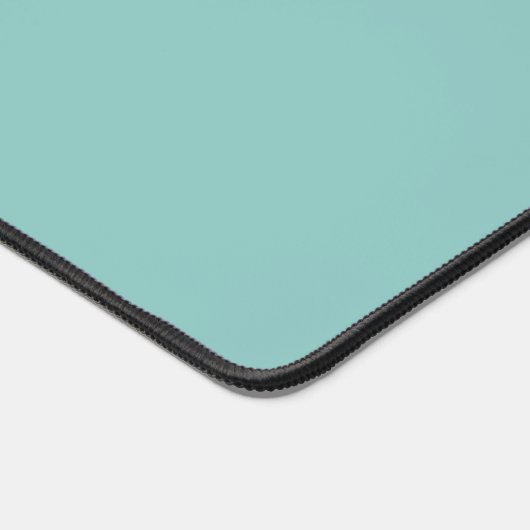 Gepersonaliseerde Blauwgroen Modern Script Monogra Bureaumat (Hoek)