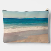 Gepersonaliseerde Blauwgroen strandfoto Etui (Achterkant)