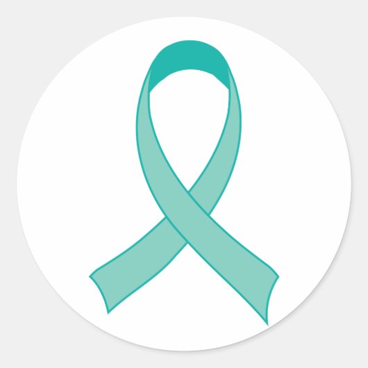 Gepersonaliseerde Blauwgroen Twitter-T-shirt Ronde Sticker (Voorkant)