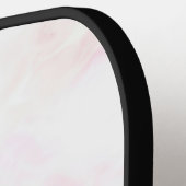 Gepersonaliseerde Bleke roze marmeren textuur Pickleball Paddle (Links Detail)