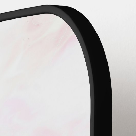 Gepersonaliseerde Bleke roze marmeren textuur Pickleball Paddle (Links Detail)