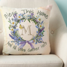 Gepersonaliseerde 'Bless This Home' Wildflower kra