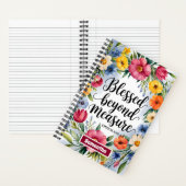 Gepersonaliseerde Blessed Beyond Measure Journal Notitieboek (Binnen)