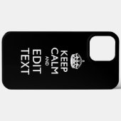 Gepersonaliseerde BLIJF KALM EN bewerk tekst Case-Mate iPhone Case (Achterkant (horizontaal))
