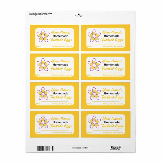 Gepersonaliseerde bliksetiketten voor gespeende ka etiket (Full Sheet)