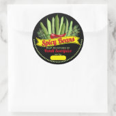 Gepersonaliseerde blikvangers ronde sticker (Tas)