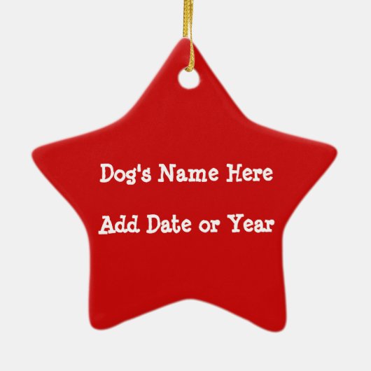 Gepersonaliseerde Bloedhond Keepomwille Ornament (Achterkant)