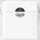 Gepersonaliseerde bloeiende zwart-witte Stickers (Tas)