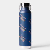 Gepersonaliseerde bloem pijlen waterfles (Voorkant)