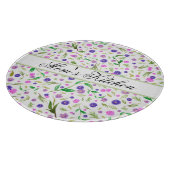 Gepersonaliseerde Bloem Snijplank – Natuur Gift (Hoek)