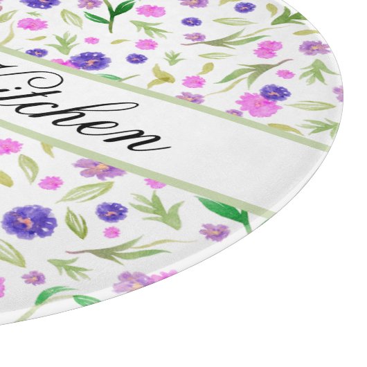 Gepersonaliseerde Bloem Snijplank – Natuur Gift (Hoek)