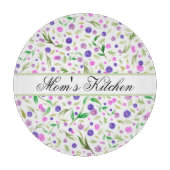 Gepersonaliseerde Bloem Snijplank – Natuur Gift (Voorkant)