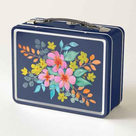 Gepersonaliseerde Bloem Spritz Lunchbox (Achterkant)