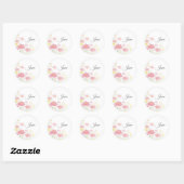 Gepersonaliseerde bloem stickers (Vel)