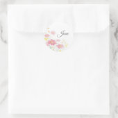 Gepersonaliseerde bloem stickers (Tas)