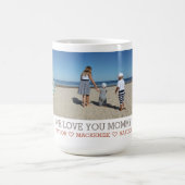 Gepersonaliseerde bloem Voeg je eigen tekst en fot Koffiemok (Center)