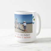 Gepersonaliseerde bloem Voeg je eigen tekst en fot Koffiemok (Voorkant rechts)