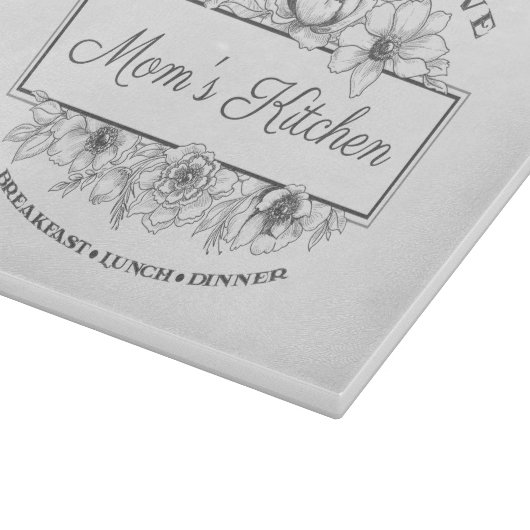 Gepersonaliseerde Bloemen 11.5"x 8"Duidelijk Vierk Snijplank (Hoek)