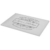 Gepersonaliseerde Bloemen 11.5"x 8"Duidelijk Vierk Snijplank (Hoek)