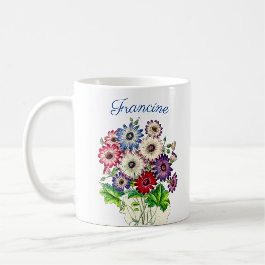 GEPERSONALISEERDE BLOEMEN BOEKET KOFFIEMOK (Links)