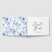 Gepersonaliseerde Bloemen bruiloft gastenboek (Volledig)