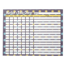 Gepersonaliseerde bloemen dagelijkse klusjes grafi