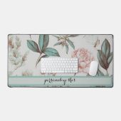 Gepersonaliseerde  Bloemen Desk Mat (Keyboard & Muis)