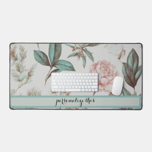 Gepersonaliseerde  Bloemen Desk Mat