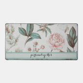 Gepersonaliseerde  Bloemen Desk Mat (Voorkant)