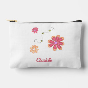 Gepersonaliseerde bloemen en bijen gymnastische so etui