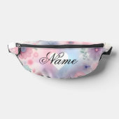 Gepersonaliseerde bloemen en hart heuptasje (Liggend)