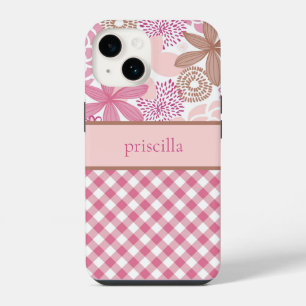Gepersonaliseerde Bloemen en het Geval van de Tele iPhone 14 Hoesje