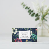 Gepersonaliseerde Bloemen Geboortecoach Doula Visitekaartje (Staand voorkant)