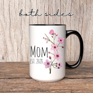 Gepersonaliseerde Bloemen Mama Mok, Bloemen Nieuwe Mok