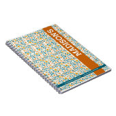 Gepersonaliseerde Bloemen & Naam Notitieboek (Rechterzijde)