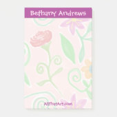 gepersonaliseerde Bloemen Notitieblok Post-it Not Post-it® Notes (Voorkant)