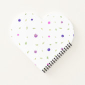 Gepersonaliseerde Bloemen Notitieboek Gift voor Ma (Achterkant)