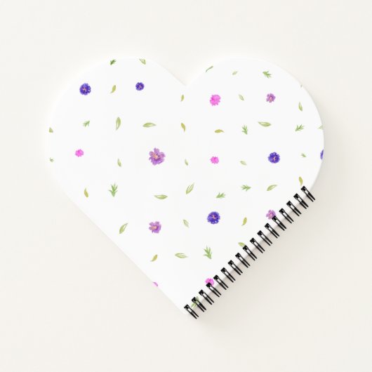 Gepersonaliseerde Bloemen Notitieboek Gift voor Ma (Achterkant)