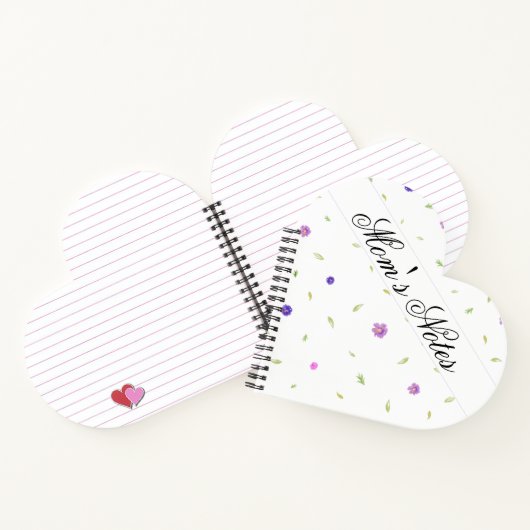 Gepersonaliseerde Bloemen Notitieboek Gift voor Ma (Binnen)