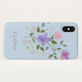 Gepersonaliseerde Bloemen Ontwerp Telefoonhoes Case-Mate iPhone Case (Achterkant (horizontaal))