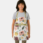 Gepersonaliseerde  Bloemen Paarse & Geel Schort (Insitu)