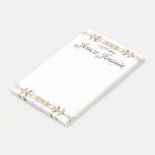 Gepersonaliseerde Bloemen Post-It Notities met Naa Post-it® Notes (Schuin)