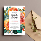 Gepersonaliseerde Bloemen Roos Greenery Vrijgezell Kaart