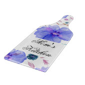 Gepersonaliseerde Bloemen Snijplank – Cadeau voor (Hoek)