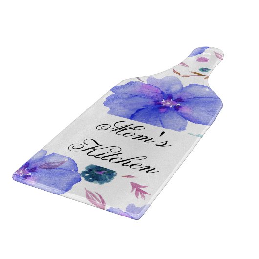 Gepersonaliseerde Bloemen Snijplank – Cadeau voor  (Hoek)