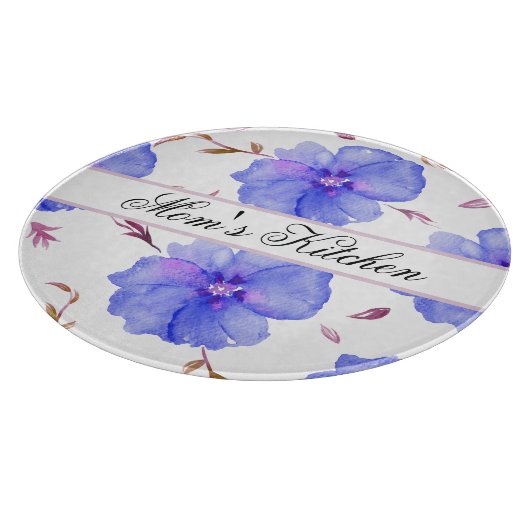 Gepersonaliseerde Bloemen Snijplank – Uniek Cadeau (Hoek)