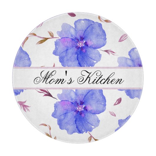 Gepersonaliseerde Bloemen Snijplank – Uniek Cadeau (Voorkant)