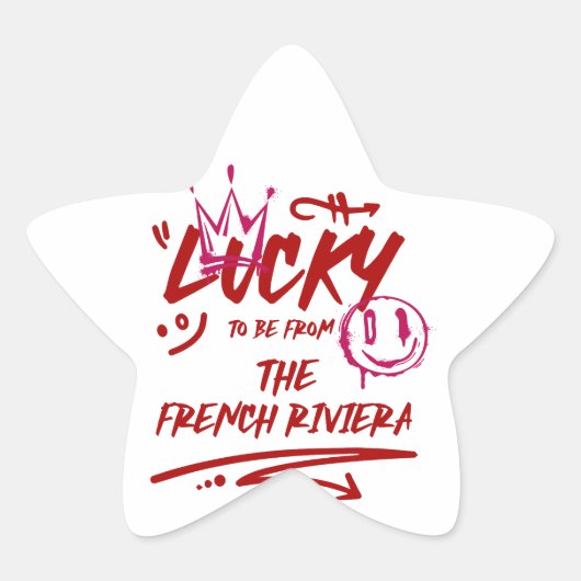 Gepersonaliseerde Bloemen Uitnodiging Suite Ster Sticker (Voorkant)