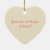 Gepersonaliseerde Bloemen Vredessymbool Hippie sti Keramisch Ornament (Achterkant)